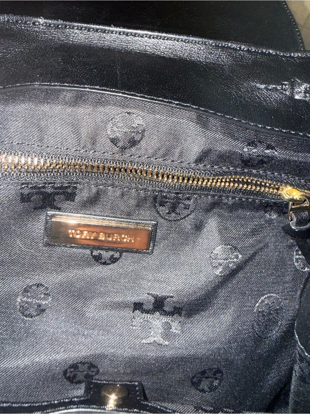 Tory Burch Quilted Lambskin Leather Backpack Black - Picture 8 of 9